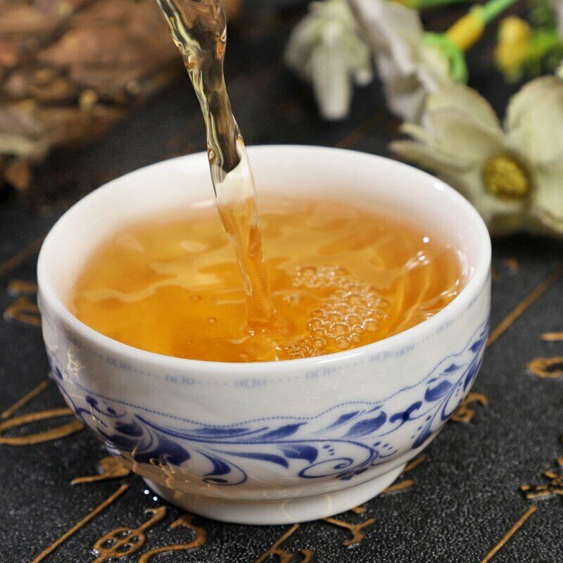 350g Fuding High Mountain Bai Cha Cake Shou Mei Premuim Wild Aged White Tea
