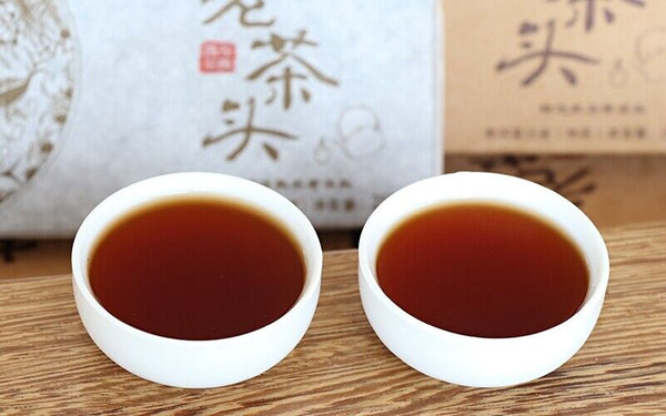 HelloYoung Colourful Yunnan Menghai Lao Cha Tou Nugget Shu Ripe Pu Erh Puer Brick 250g
