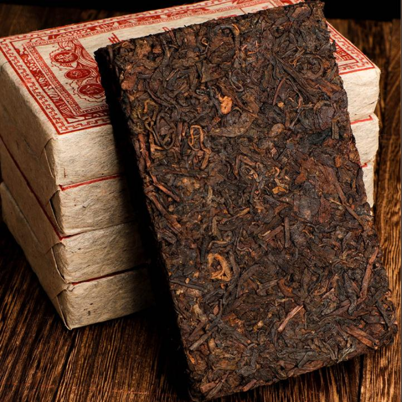 1000g Yunnan Aged Pu-erh Cooked Tea Brick Old Pu-erh Ripe Tea Organic Pu'er Tea Main image