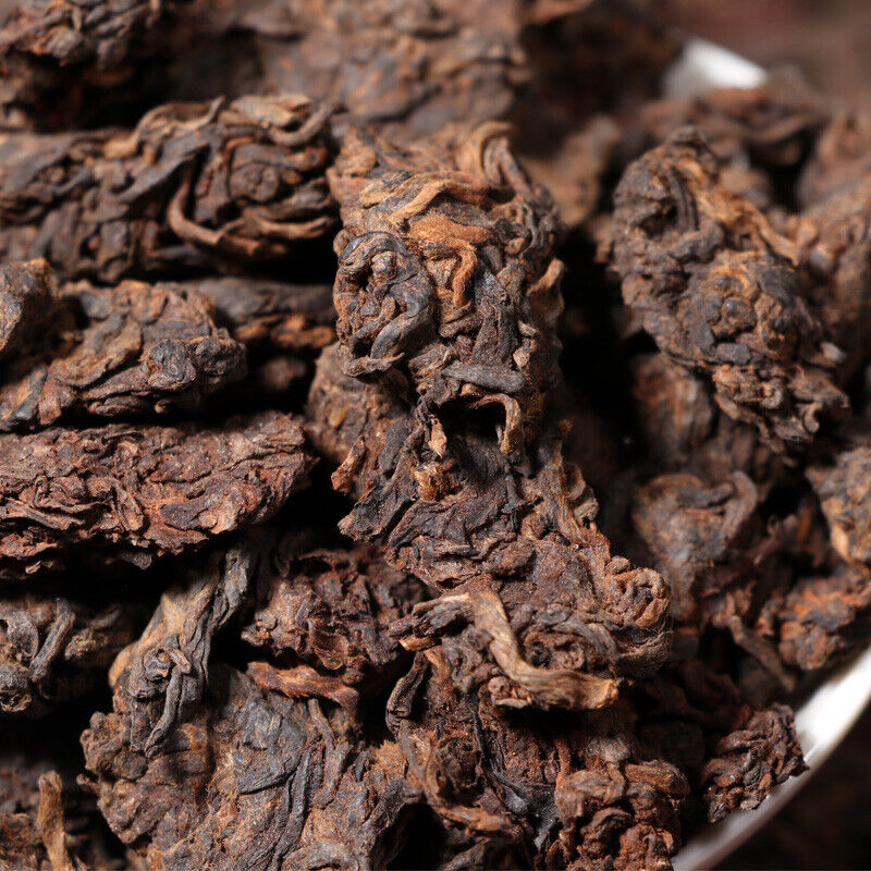 HelloYoung Aged Golden Bud Lao Cha Tou Pu-erh Loose Tea Ripe Puer Nubs Nugget Tea