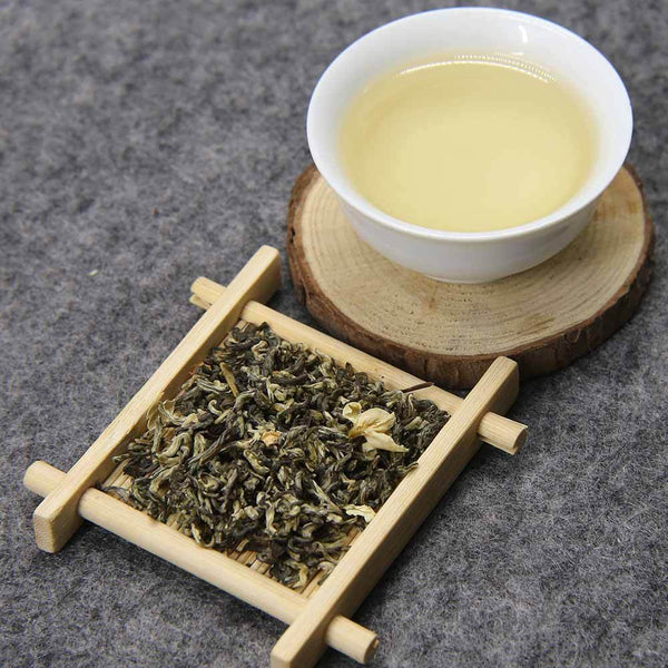 HelloYoung Jasmine Green Tea Jasmine Scented Molihua Flower Tea Loose Leaf