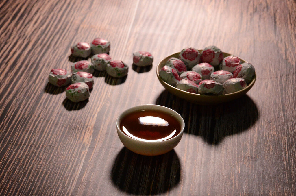 Yunnan Puer Tuo Red Rose Flower Flavor Mini Tuo Cha Ripe Pu'er Tea 500g