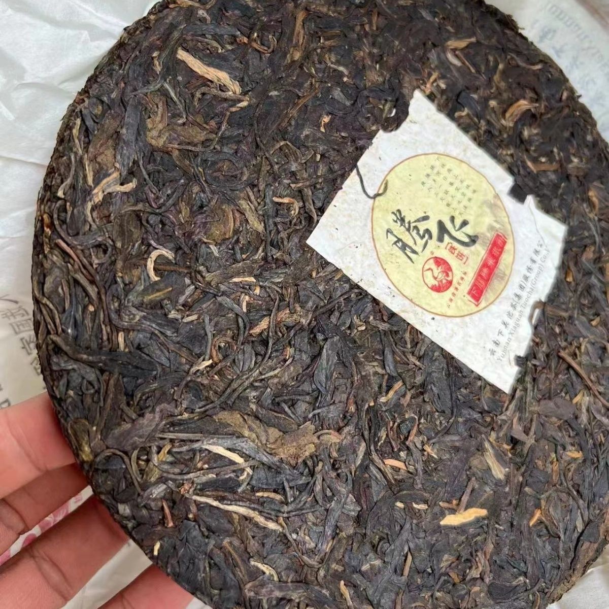 HelloYoung Xiaguan Raw Pu erh Flying Hard Compressed Sheng Puer Tea 357g