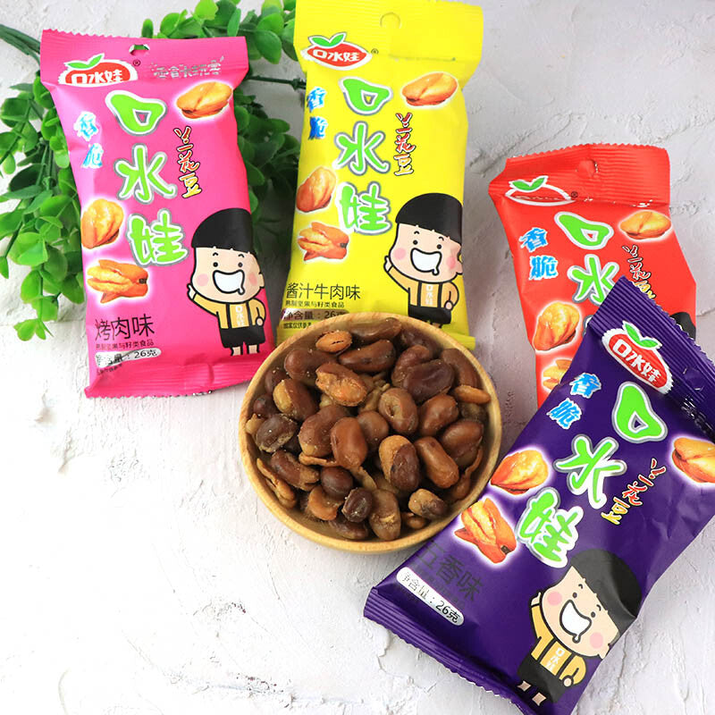 26g*10bags Koushuiwa Orchid Bean and Broad Bean Cooked nuts Snacks 兰花豆蚕豆