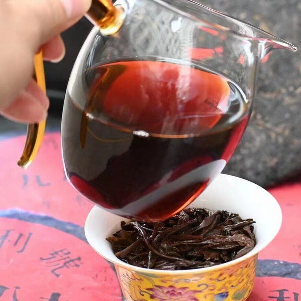 357g Yunnan Old Puerh Ripe Tea Qianlihao Shu Pu'er Tea Cake Pu-erh Cake Tea