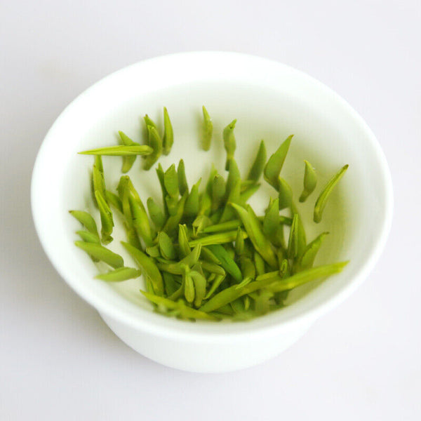 HelloYoung LEPINLECHA 100g Ming Qian Silver Jar Que She Sparrow's Tongue Chinese Green Tea