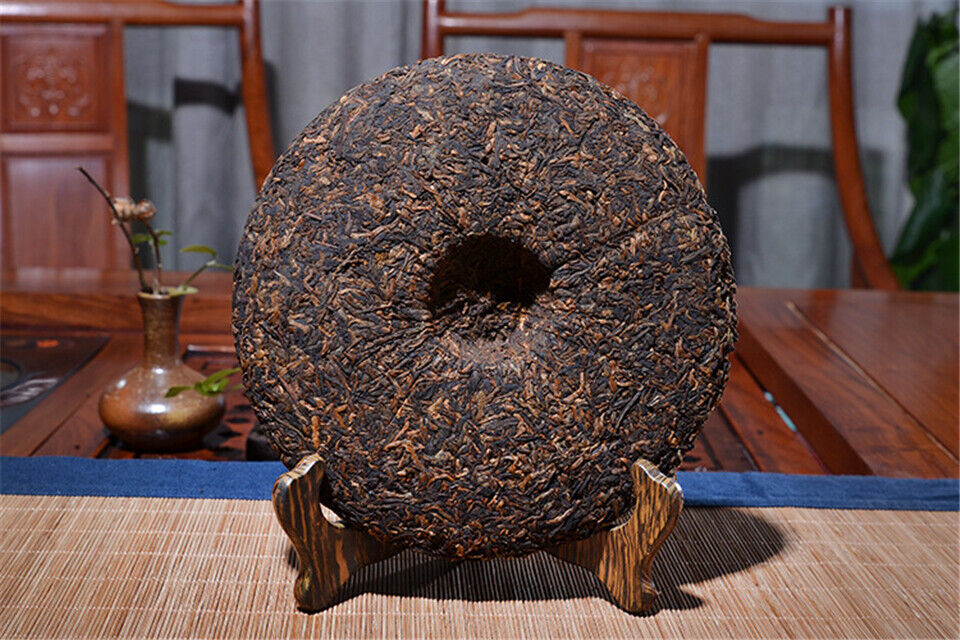 HelloYoung Qiao Mu Jin Zhen * Yunnan Puerh Golden Bud Pu-erh Tea Cake Ripe Puer Shu 357g