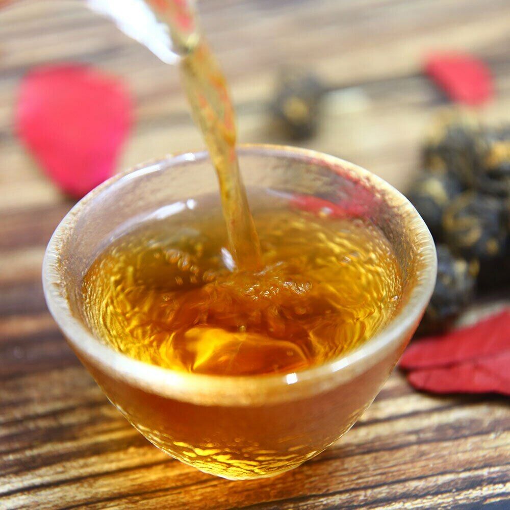 HelloYoung TeaYunnan Ancient Trees Golden Pearl Dian Hong Chinese Black Tea 100g