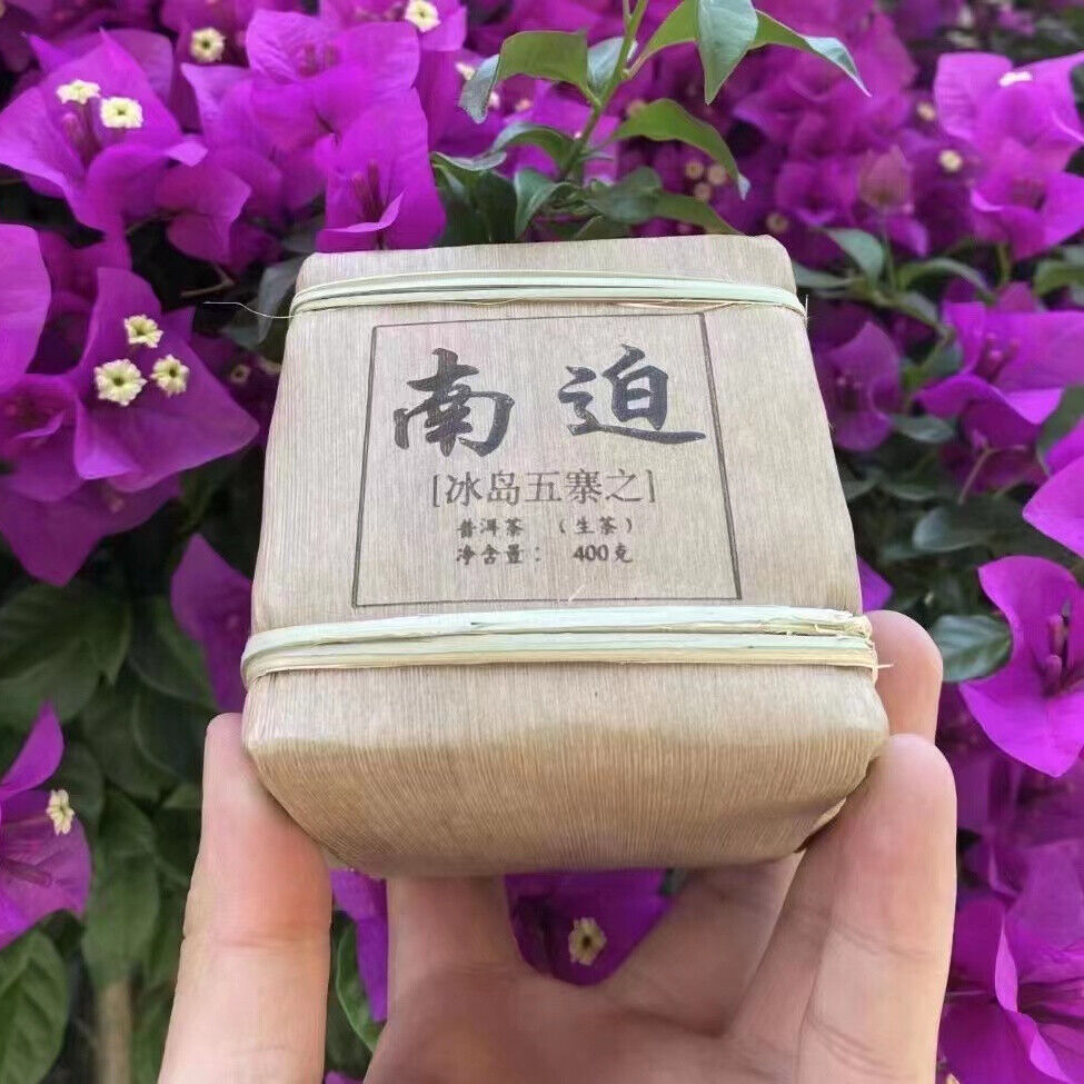 400g Yunnan Raw Pu-erh Brick Tea Bingdao Nanpo Pu'er Raw Tea Brick Organic Puerh Main image