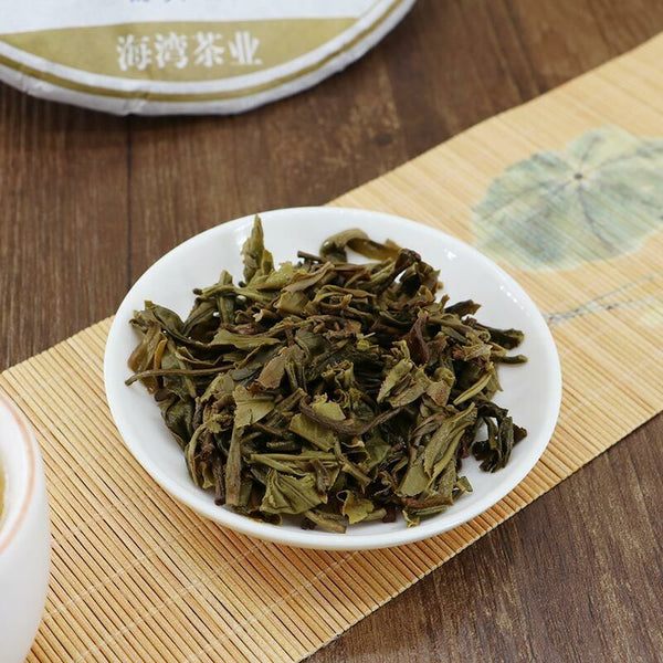 HelloYoung Lao Tong Zhi Shen Puer Yunnan Shen Shan Old Tree Raw Haiwan Sheng Puer Tea