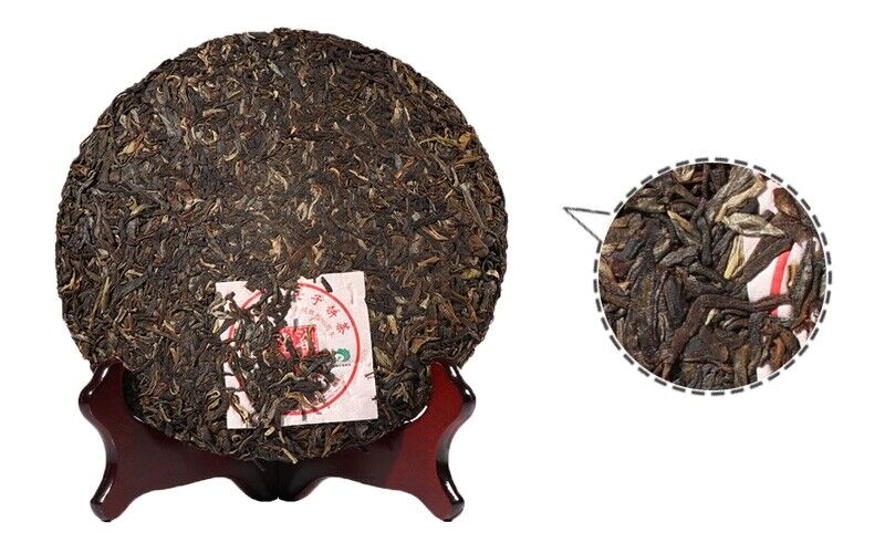 HelloYoung Menghai BA JIAO TING 7540 Pu-erh Tea Cake 357g Raw Pu'er Tea Qi Zi Cake