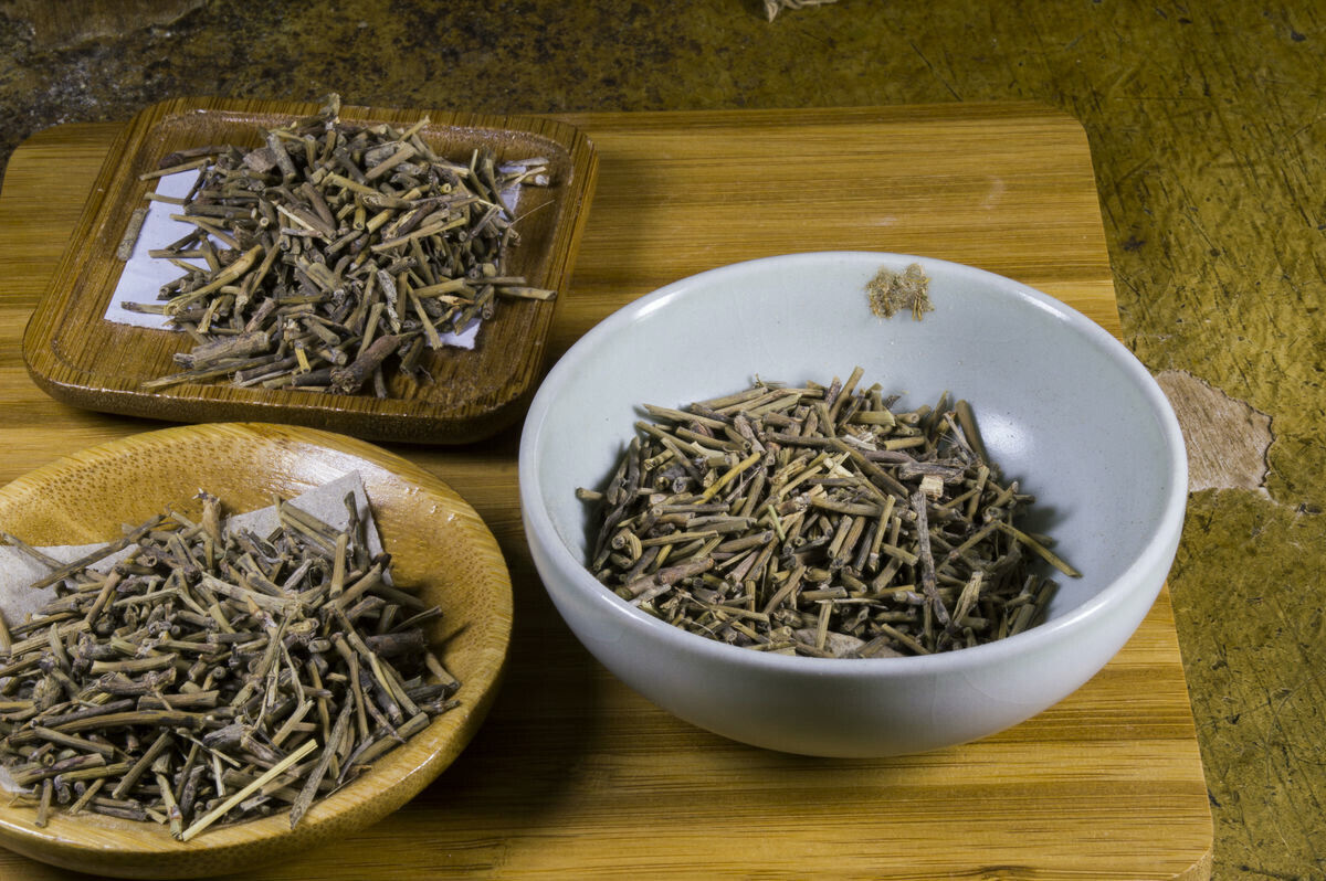 HelloYoung Raw Mo & Huang Herb Tea Herbal Green Tea Natural Mu & huang Tea