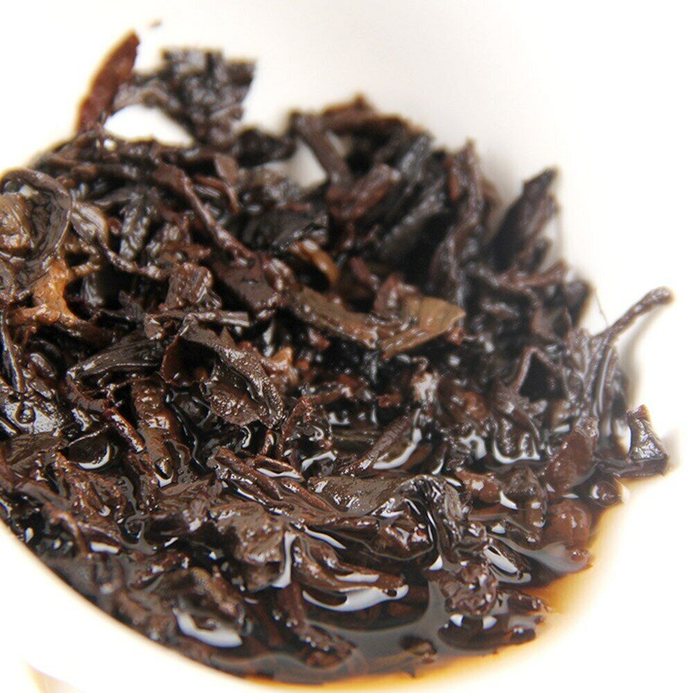HelloYoung Iceland Tribute Tea Ripe Puer Tea Old Tree Golden Bud Shu Puerh 357g