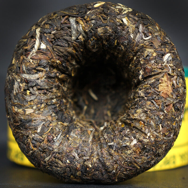 HelloYoung Xiaguan Golden Silk Tuo Cha Organic Puer Tea Raw Pu-erh Tea Tuocha 100g Box