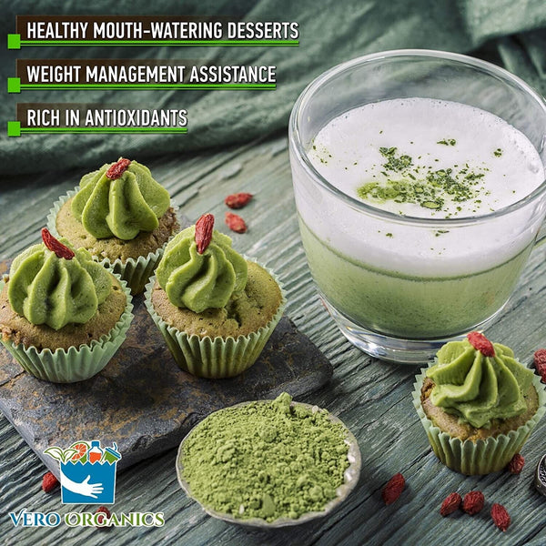 HelloYoung 3.5Oz Authentic Japanese Origin Organic Ceremonial Grade Matcha Green Tea Powder