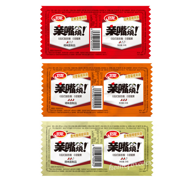 Weilong Qinzuishao Hotslice Latiao Chinese Spicy Snacks 10 Bags 卫龙亲嘴烧混合口味