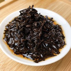 HelloYoung Pu-erh Black Tea Cake Ecology Pu'er Organic Bingdao Ripe Puer Tea Antique 357g