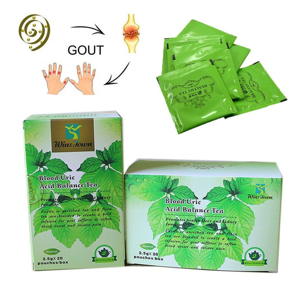 2*20Pcs Natural Herbal Blood Uric Acid Balance Tea Gout Joint Pain Relief Teabag Main image