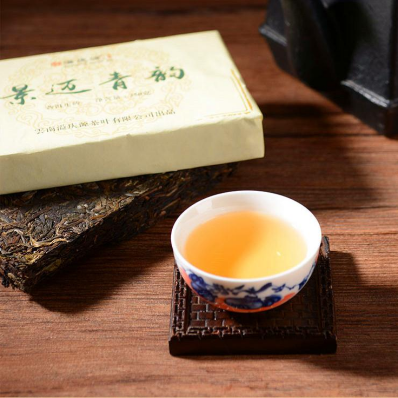 250g Puerh Raw Tea Brick Jingmai Arbor Pu-erh Shengcha Yunnan Pu'er Green Tea