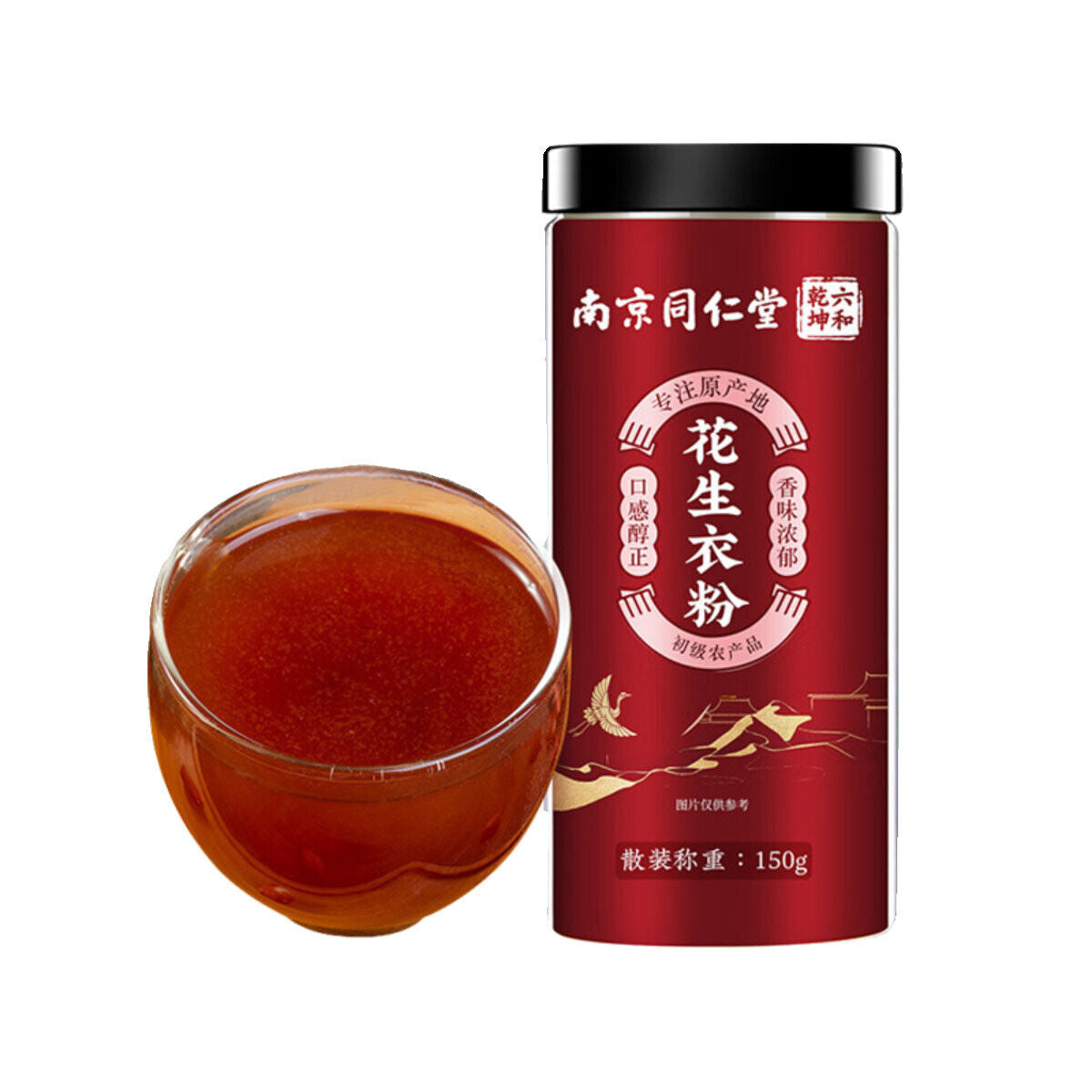 150g TongRenTang peanut butter powder 同仁堂花生衣粉150g/罐 红皮花生衣粉 甄选原料 口感醇正 NEW Main image