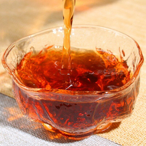 HelloYoung Yunnan Ripe Pu-erh Tea Classic Glutinous Rice Cha Hua Shi Cooked Pu'er Tea 500g
