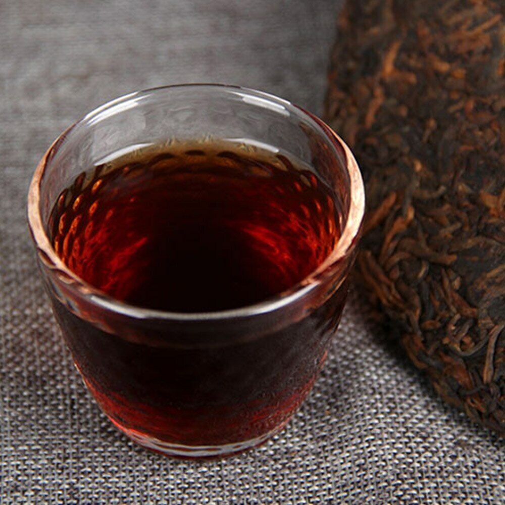 HelloYoung Old Tree Pure Material Ripe Puerh Tea Iceland Golden Bud Shu Puer Tea 357g