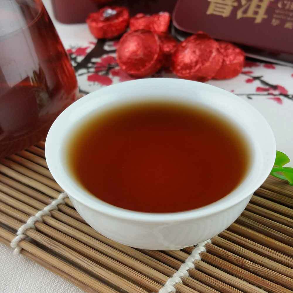 HelloYoung Pu Er Puerh Gift Packing Health Care 75g Rose Mini Ripe Puer Tuocha, Yunnan Shu