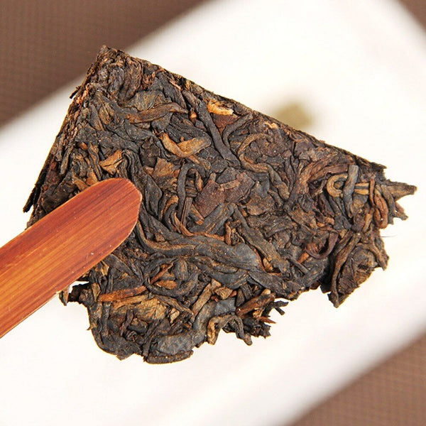 HelloYoung Golden Sail Brick 2852 Ripe Pu er Tea MengHai Charm of Time Shu Puerh 250g