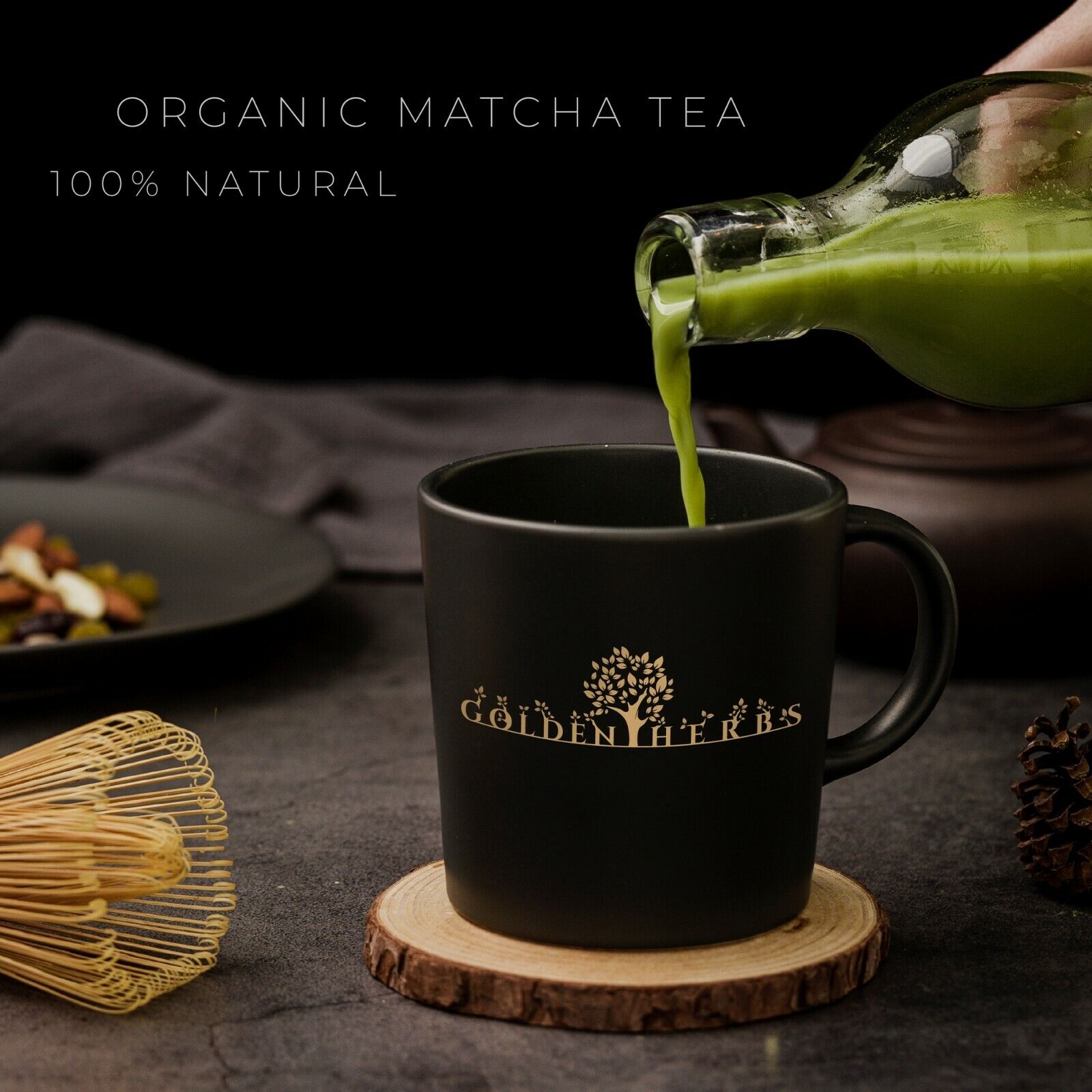 HelloYoung Golden Herb Japanese Organic Ceremonial [Grade 1] Matcha Green Tea Powder Main image
