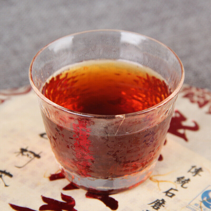 HelloYoung Year Yunnan Old Tree Ripe Puer Tea Lao Ban Zhang Ancient Shu Puer Tea 357g