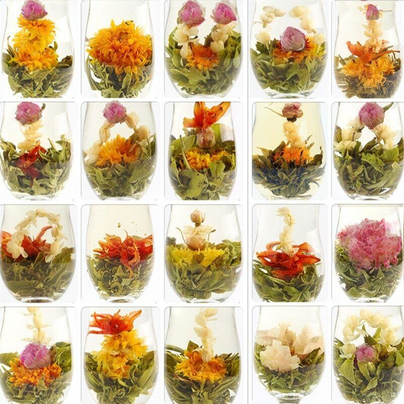 HelloYoung Artistic Blossom Flowers Tea Blooming Tea Balls 20 Pcs Blooming Tea Green Tea Main image