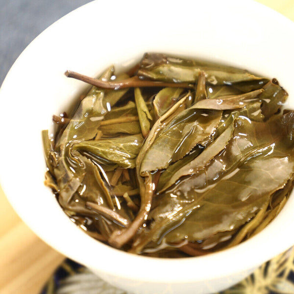 HelloYoung Yunnan Pu'er Tea Purple Bud Haiwan Comrade Puer Raw 357g Gelanghe Old Tree
