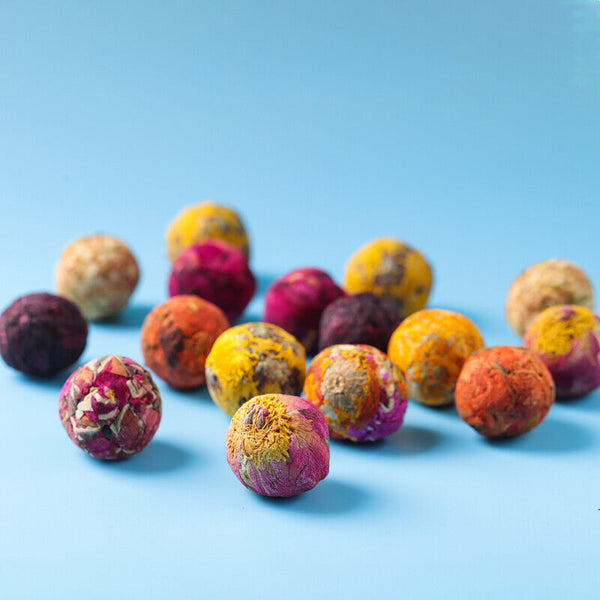 HelloYoung 500g 10 Kinds Chinese Mix Blooming Tea Balls Flowers Premium Flowering Tea Buds