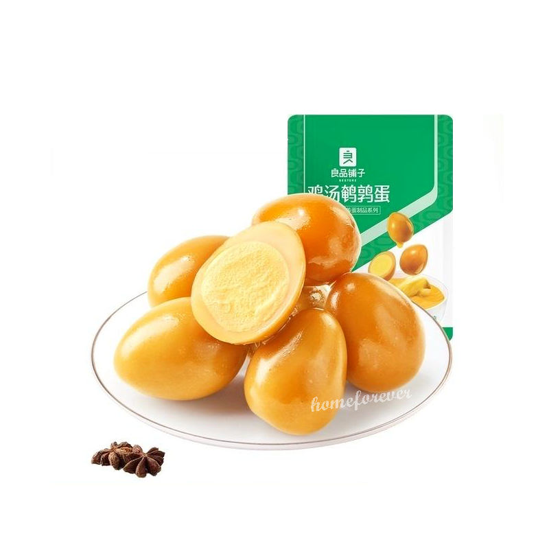 128g x 2 Bags Liangpinpuzi Quail Egg Snacks 良品铺子鸡汤鹌鹑蛋 Secondary image