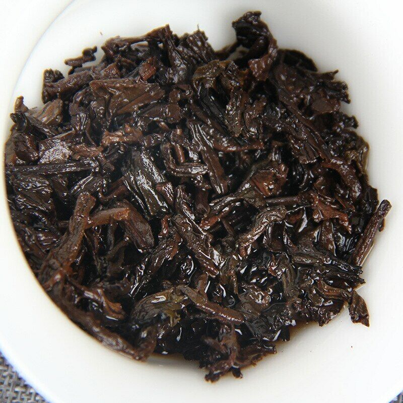 HelloYoung Menghai Qizi Bing Cha Shu Puer Aged Ripe Puer Cake Tribute Pu Erh 357g