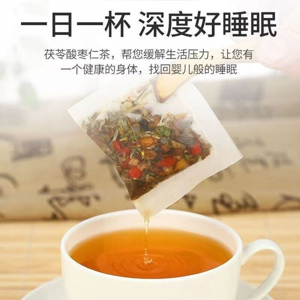 HelloYoung 同仁堂茯苓酸枣仁茶 Improve Sleep Quality Solve Insomnia Function Herbal Tea 助眠安神草本功能养生茶