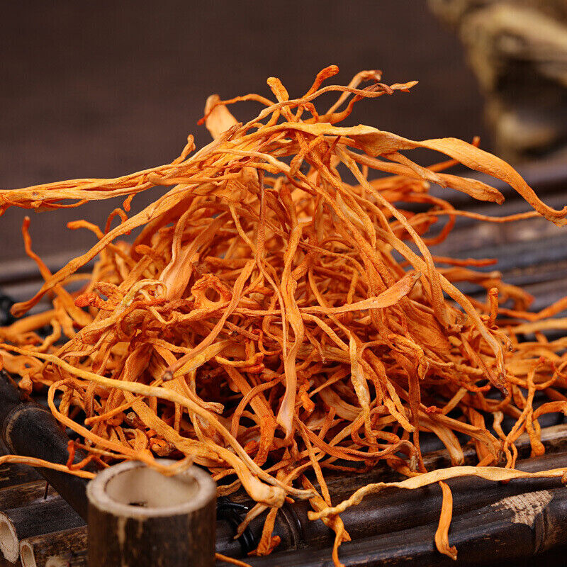 HelloYoung 80g Organic Cordyceps Sinensis Dried Mushroom Top Chinese Tradition Medicine Secondary image