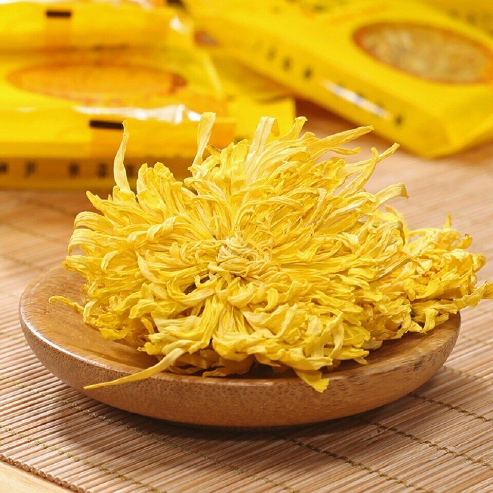 HelloYoung Golden Chrysanthemum Tea Flower Blossom Cooling Healing Floral Tea 100 Blooms