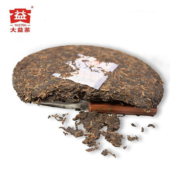 HelloYoung Menghai Dayi Wei Zui Yan Shu Puer Tea Batch 1701 Ripe Puerh tea Cake 357g