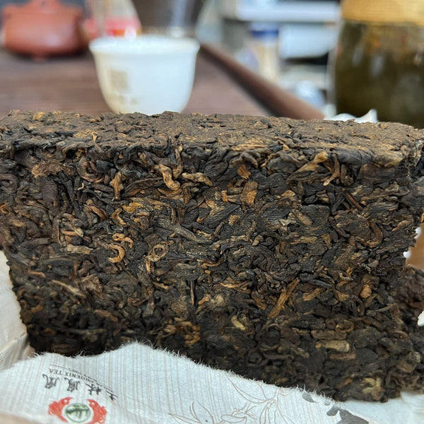 HelloYoungTea TuLin Phoenix LAO CHA TOU 2017 Yunnan Fenghuang Puer Tea Brick Ripe Puerh 250g 土林凤凰老茶头 2017年云南凤凰普洱砖茶 熟普洱 250克