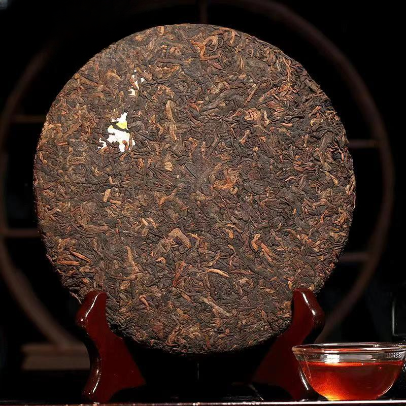 710g Yunnan Old Pu-erh Tea Cake Ancient Tree Puerh Ripe Tea Premium Cooked Pu'er