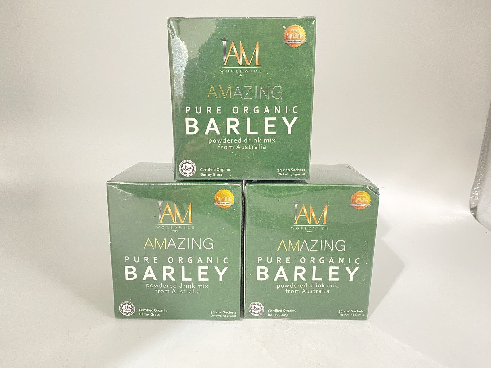 DRINK MIX  PURE ORGANIC BARLEY POWDERED - 3 BOXES / 30 SACHETS Secondary image