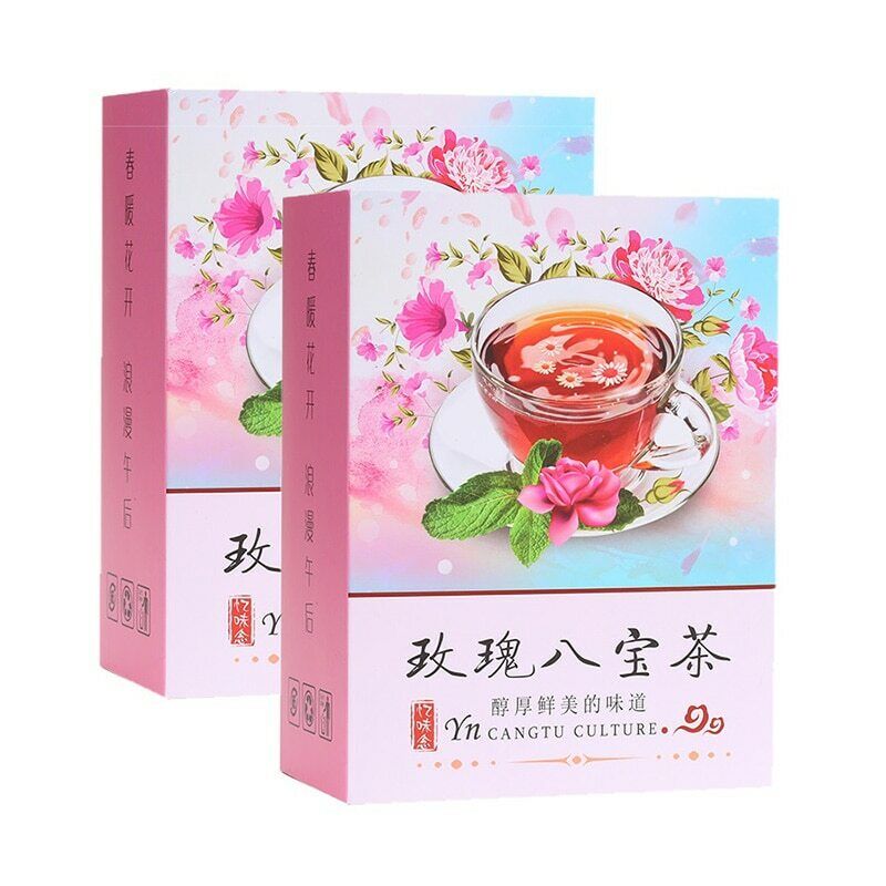 HelloYoung 15 Pcs Natural Babao Tea Includes Longan Rose Jujube Herbal Tea Beauty Skin 180g