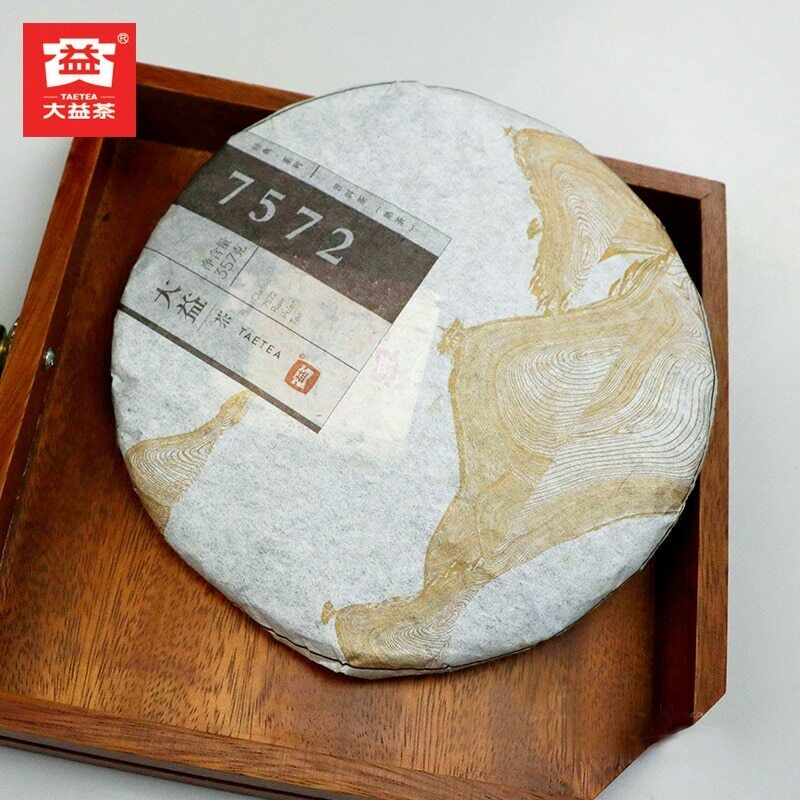 HelloYoung 100% Authentic Ripe Puerh Tea Health Care 357g TAETEA Dayi 7572 Shu Puer Chinese
