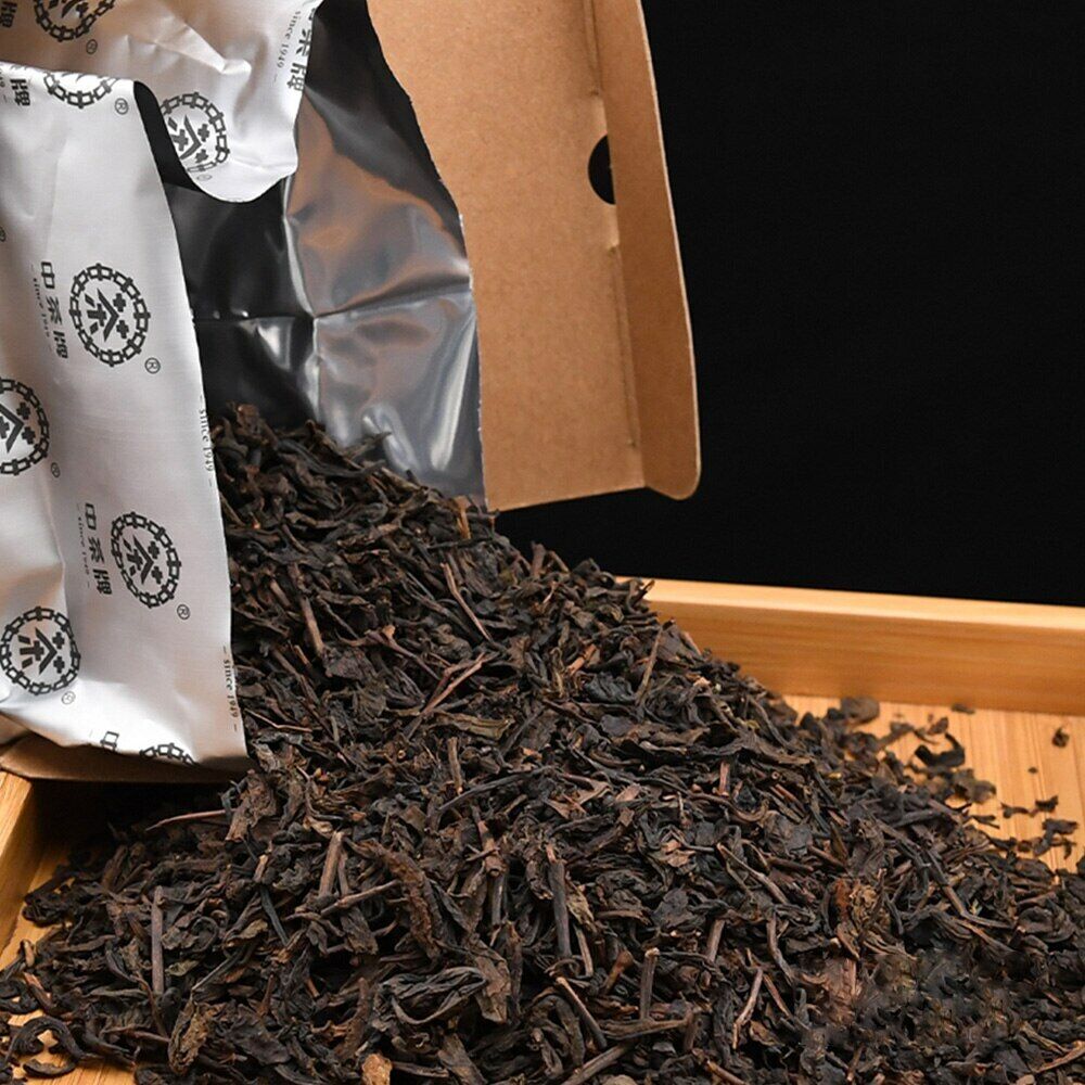 HelloYoung Zhongcha Liupao Tea Dark Hey Cha China Compressed Tea 500g