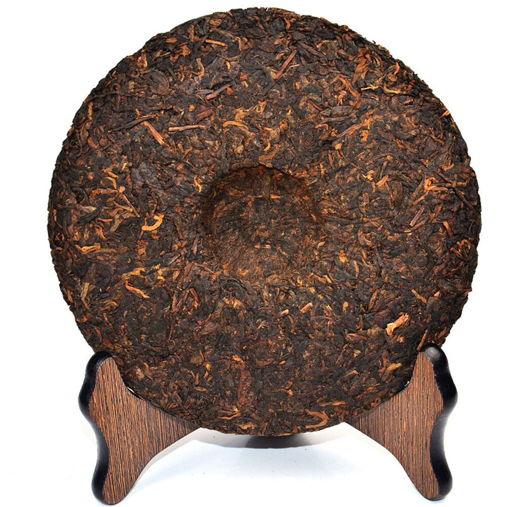 HelloYoung 357g Chinese Yunnan Ripe Puer Tea Natural Oldest Puerh Tea Cake Black Tea