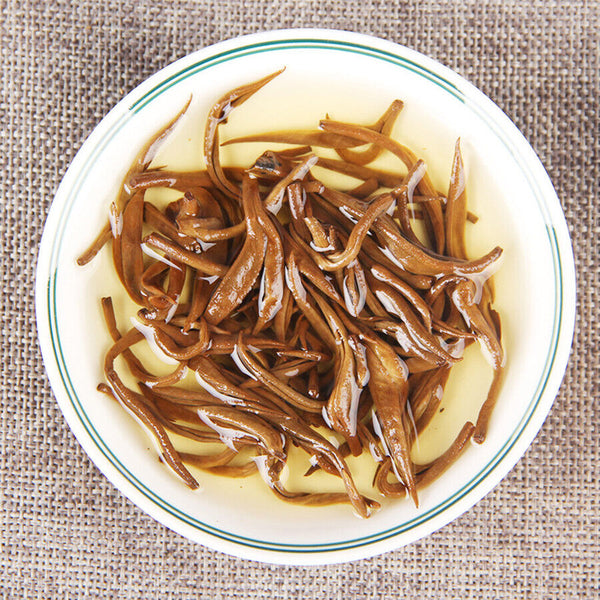 HelloYoung Yunnan Fengqing DianHong Huang Jin Luo Loose Leaf Golden Dianhong Balck Tea