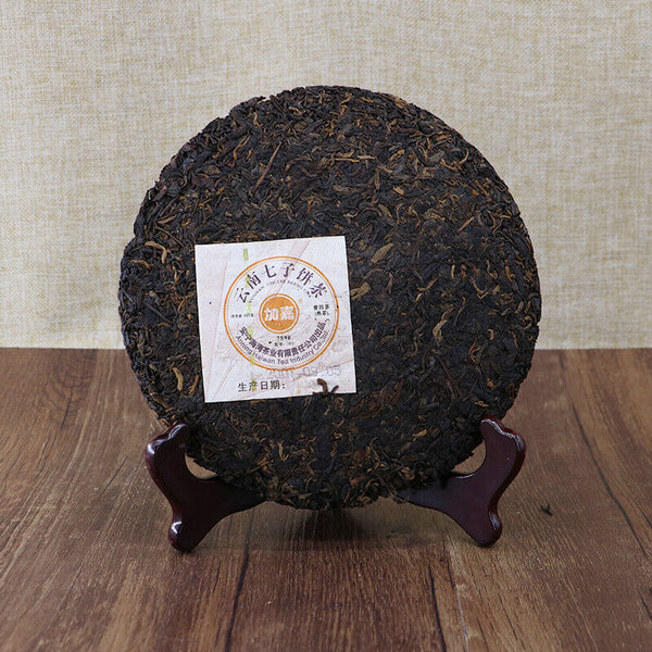 Lao Tong Zhi JIA JIA 7598 Anning Haiwan Yunnan Pu-erh Tea Cake  357g Ripe