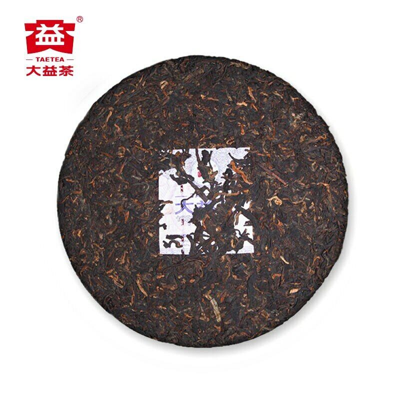 HelloYoung 2021 TAETEA Ripe Puer Tea Batch 2101 Dayi "Pu Zhi Wei" Shu Puerh Tea Cake 357g