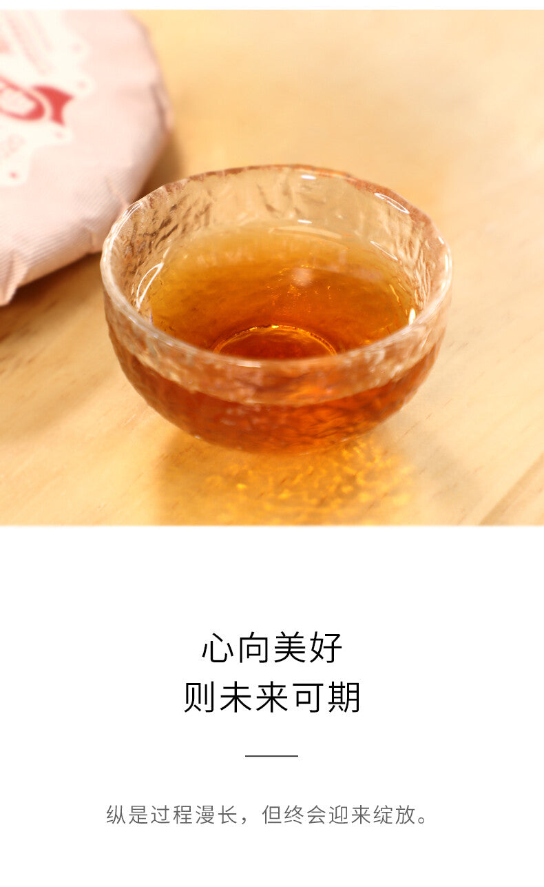 357g "Jiao Yang"  Haiwan Old Comrade Blazing Sun Ripe Puerh Shu Puer Tea
